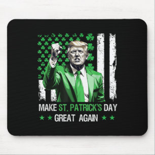 St Patricks Day wieder großartig Funny Trump Mousepad