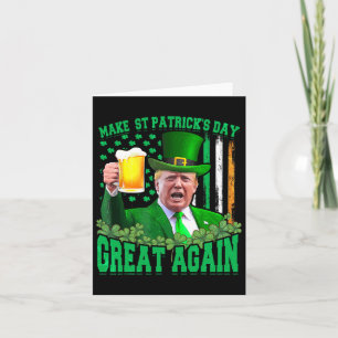 St. Patrick's Day wieder großartig lustiger Trump  Karte