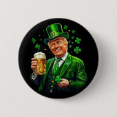 St Patricks Day wieder großartig Trump Irish Ameri Button (Vorderseite)