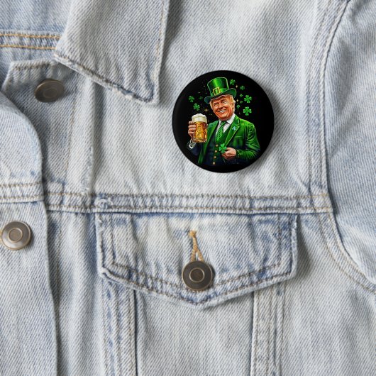 St Patricks Day wieder großartig Trump Irish Ameri Button (Beispiel)