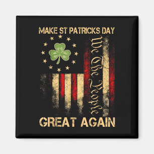 St Patricks Day wieder großartig Trump Mens Magnet