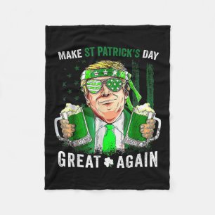 St. Patrick's Day wieder zum großen Glück Trump Bi Fleecedecke