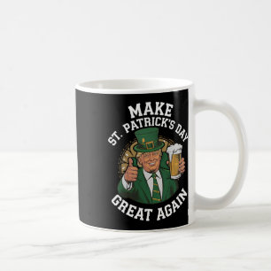 St. Patrick's Day wieder zum großen Glück Trump Bi Kaffeetasse