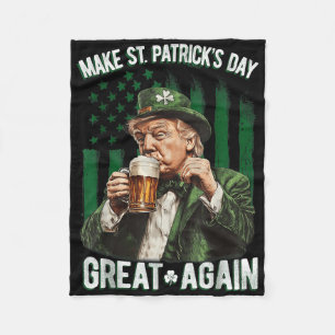 St Patricks Day wieder zum großen Kleeblatt für Tr Fleecedecke