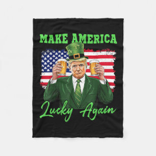 St Patricks Day wieder zum großen Kleeblatt für Tr Fleecedecke