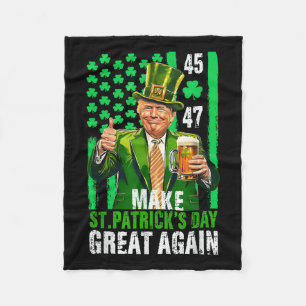 St Patricks Day wieder zum großen Kleeblatt für Tr Fleecedecke
