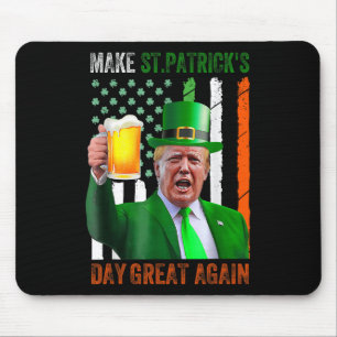 St Patricks Day wieder zum großen Kleeblatt für Tr Mousepad
