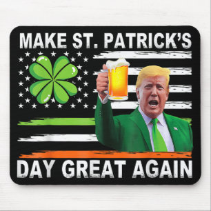 St Patricks Day wieder zum großen Kleeblatt für Tr Mousepad
