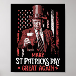 St. Patricks Day wieder zum Trump-Kleeblatt Poster
