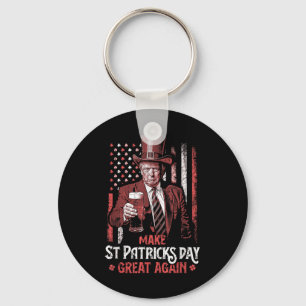 St. Patricks Day wieder zum Trump-Kleeblatt Schlüsselanhänger