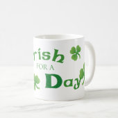 St. Patrick's Day Wire Fox Terrier Kaffeetasse (VorderseiteRechts)