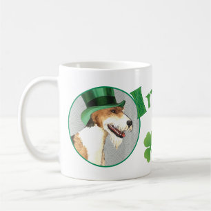 St. Patrick's Day Wire Fox Terrier Kaffeetasse