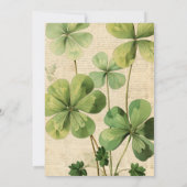 St Patrick's Day Women 50. Geburtstag Einladung (Rückseite)