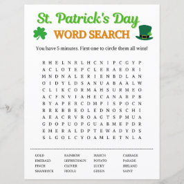 St. Patrick's Day Word Search Game