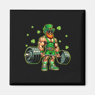 St Patricks Day Workout Gewichtheben Saint Paddys Magnet