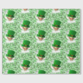 St. Patrick's Day Wrapping Paper Angel Geschenkpapier (Flach)