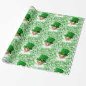 St. Patrick's Day Wrapping Paper Angel Geschenkpapier (Ungerollt)