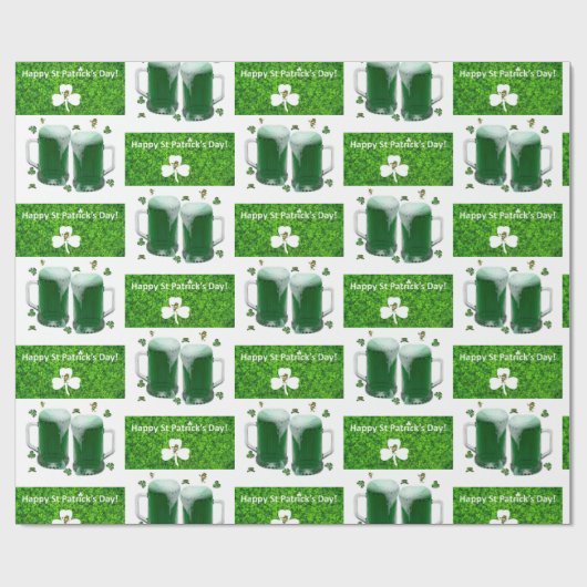 St. Patrick's Day Wrapping Paper Ber Geschenkpapier (Flach)
