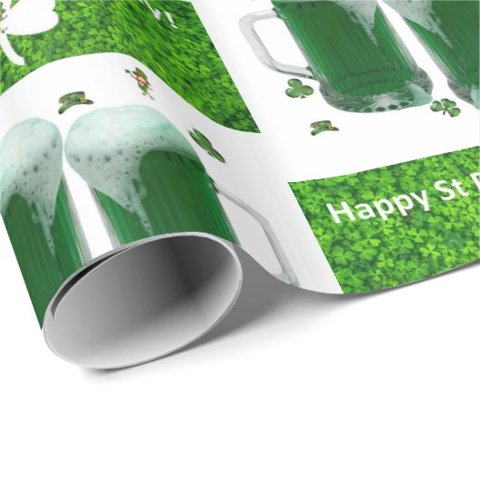 St. Patrick's Day Wrapping Paper Ber Geschenkpapier (Rolleneckpunkt)