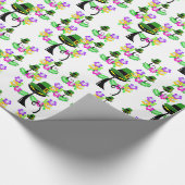 St. Patrick's Day Wrapping Paper Cat Floral Geschenkpapier (Ecke)