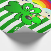 St. Patrick's Day Wrapping Paper Clover Geschenkpapier (Ecke)