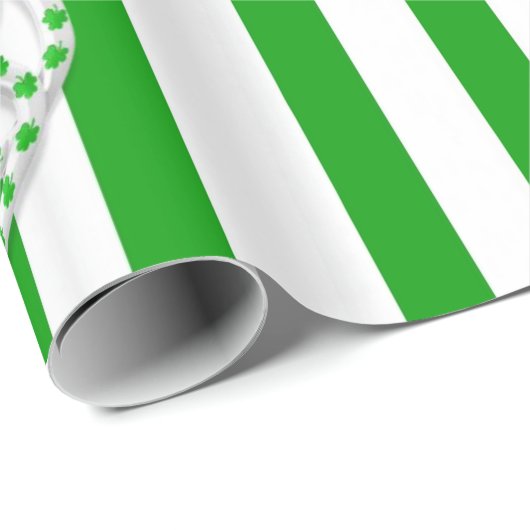 St. Patrick's Day Wrapping Paper Clover Geschenkpapier (Rolleneckpunkt)