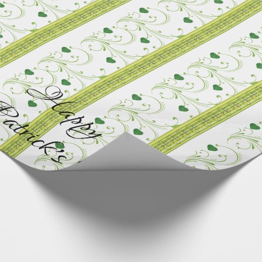 St. Patrick's Day Wrapping Paper Clover Geschenkpapier (Ecke)