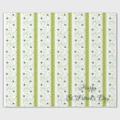 St. Patrick's Day Wrapping Paper Clover Geschenkpapier (Flach)