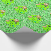 St. Patrick's Day Wrapping Paper Clover Geschenkpapier (Ecke)