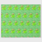 St. Patrick's Day Wrapping Paper Clover Geschenkpapier (Flach)