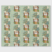St. Patrick's Day Wrapping Paper Dog Geschenkpapier (Flach)