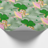 St. Patrick's Day Wrapping Paper Fairy Geschenkpapier (Ecke)