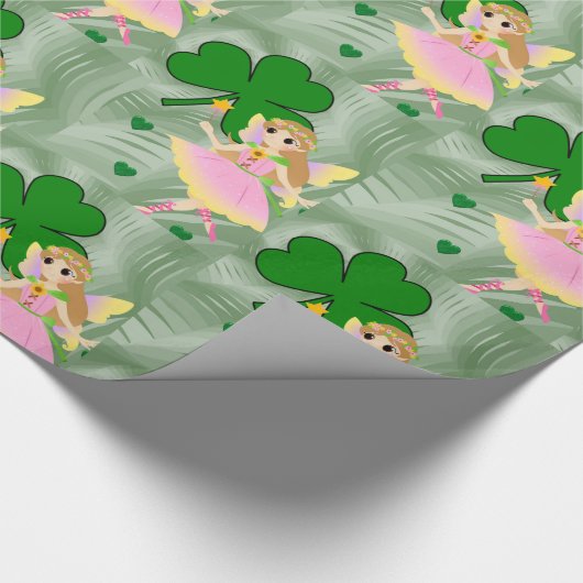 St. Patrick's Day Wrapping Paper Fairy Geschenkpapier (Ecke)