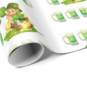 St. Patrick's Day Wrapping Paper Geschenkpapier (Rolleneckpunkt)