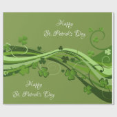 St. Patrick's Day Wrapping Paper Geschenkpapier (Flach)