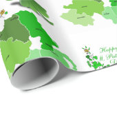 St. Patrick's Day Wrapping Paper Geschenkpapier (Rolleneckpunkt)