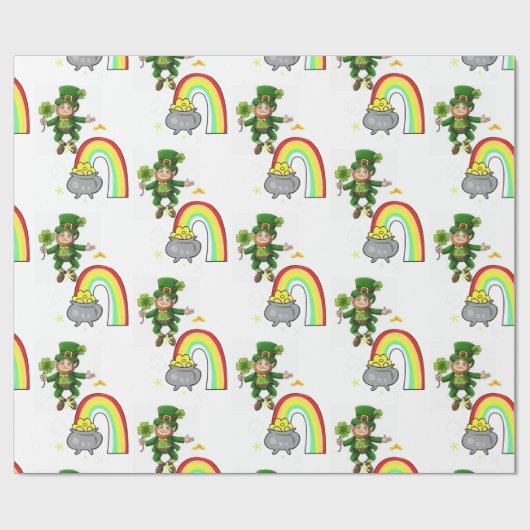 St. Patrick's Day Wrapping Paper Geschenkpapier (Flach)