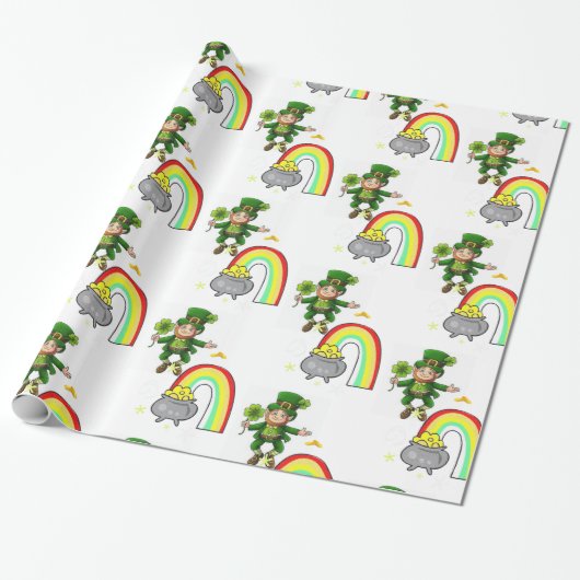 St. Patrick's Day Wrapping Paper Geschenkpapier (Ungerollt)