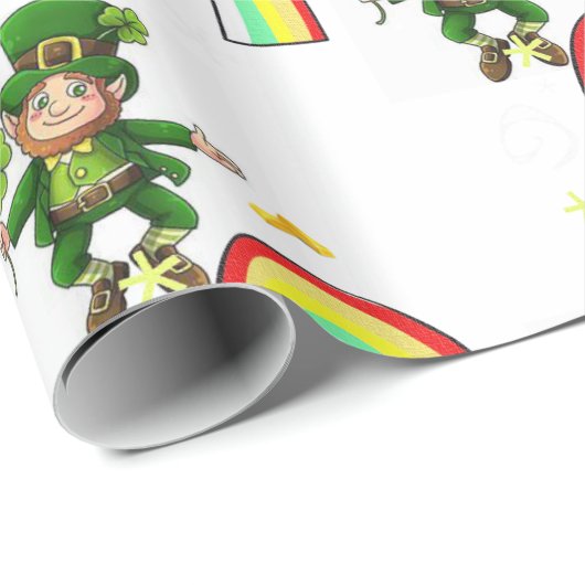 St. Patrick's Day Wrapping Paper Geschenkpapier (Rolleneckpunkt)