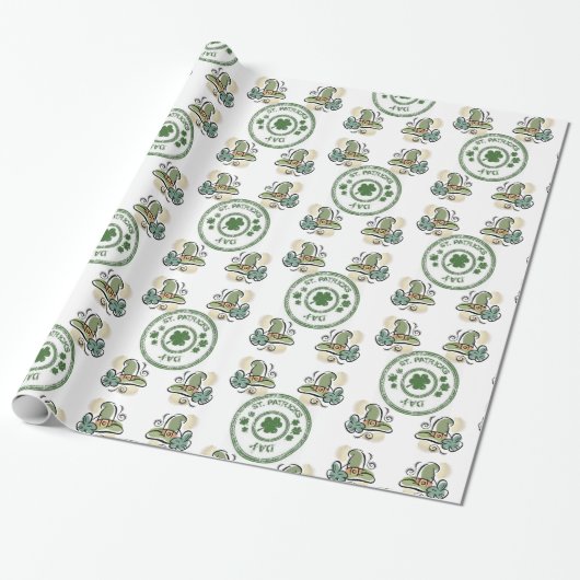 St. Patrick's Day Wrapping Paper Geschenkpapier (Ungerollt)