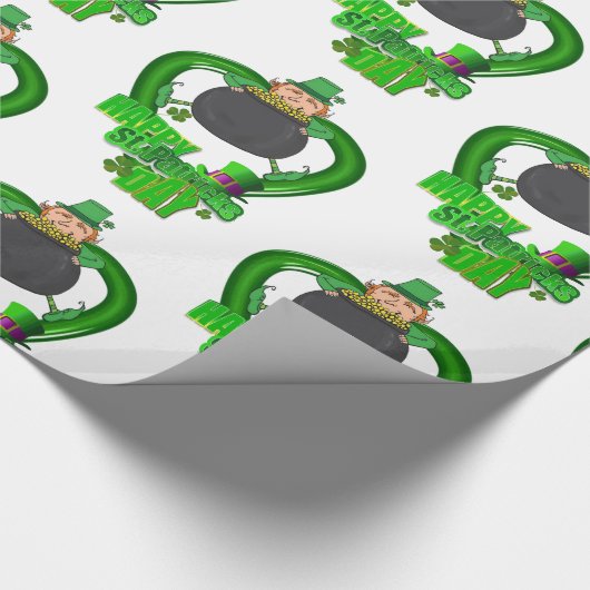 St. Patrick's Day Wrapping Paper Geschenkpapier (Ecke)