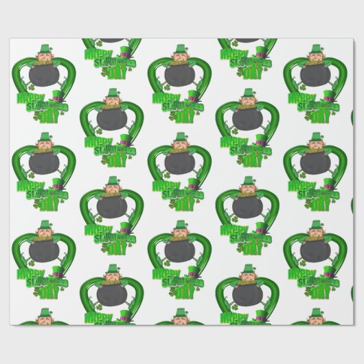 St. Patrick's Day Wrapping Paper Geschenkpapier (Flach)