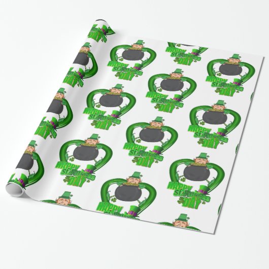 St. Patrick's Day Wrapping Paper Geschenkpapier (Ungerollt)