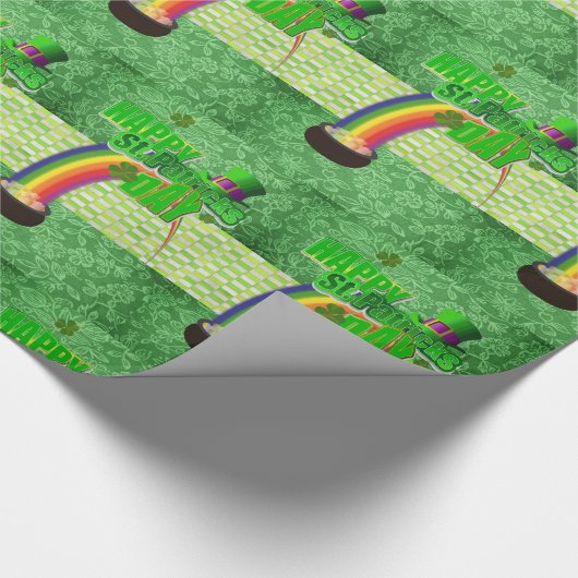 St. Patrick's Day Wrapping Paper Geschenkpapier (Ecke)
