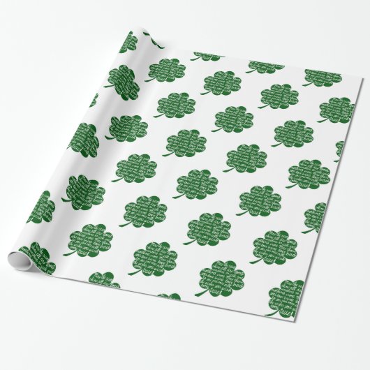 St. Patrick's Day Wrapping Paper Geschenkpapier (Ungerollt)