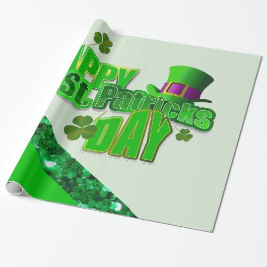 St. Patrick's Day Wrapping Paper Geschenkpapier (Ungerollt)