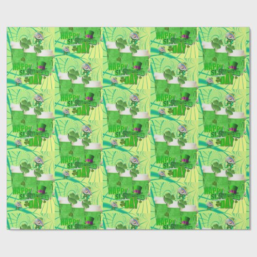 St. Patrick's Day Wrapping Paper Geschenkpapier (Flach)