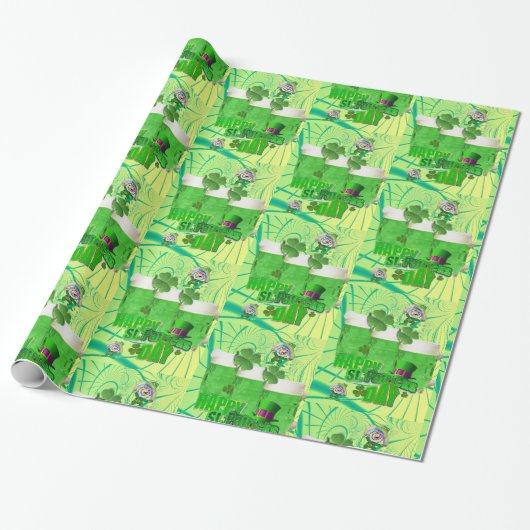 St. Patrick's Day Wrapping Paper Geschenkpapier (Ungerollt)