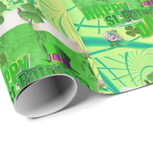 St. Patrick's Day Wrapping Paper Geschenkpapier (Rolleneckpunkt)