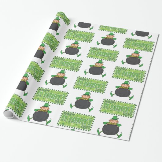 St. Patrick's Day Wrapping Paper Geschenkpapier (Ungerollt)